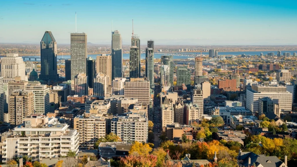 montreal skyline during a sunny day